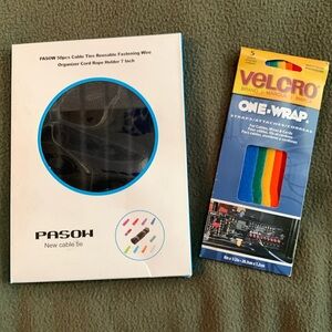 NIP Velcro and Pasow cable ties.